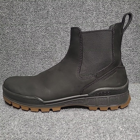 ECCO Track 25 Hydromax Black Chelsea Boot Water Repellent EU 45 Size 11- 11.5 US - Picture 8 of 12
